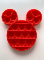 Pop Bubble - Pop it - fidget toy - Rood - Mickey mouse vorm - Speeltje - Nieuwe pop it - Tiktok
