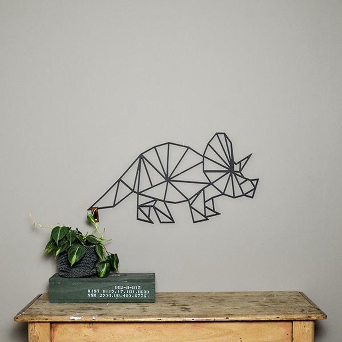 FBRK. Geometrische Triceratops M - Wood