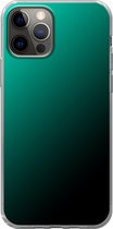 Apple iPhone 12 Pro Max - Smart cover - Lichtblauw Zwart - Transparante zijkanten