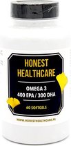 HONEST HEALTHCARE OMEGA 3  400 EPA/300 DHA VISOLIE FORTE 60 caps