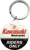 Kawasaki Riders Only Ronde Sleutelhanger