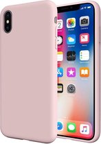 iPhone XS Max hoesje roze - Apple iPhone XS Max hoesje case siliconen roze - hoesje iPhone XS Max Apple - iPhone XS Max hoesjes cover hoes roze