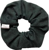 Ellastiek scrunchie donkergroen- haarelastiekjes - haar accessoire - luxe uitstraling en kwaliteit- Handmade in Amsterdam(juliettestiek)