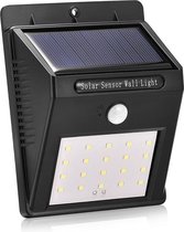 Homèlle Solar Wandlamp met bewegingssensor en nachtsensor - Tuinverlichting op zonne-energie - Buitenverlichting - 20 LED - IP65 waterdicht - Buitenlamp - Padverlichting