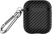 Shieldcase Black Stripe Case - beschermhoes geschikt voor Airpods Case - hoesje met carbon print - zwart