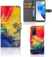 GSM Hoesje Xiaomi Mi 10T Pro | Mi 10T Wallet Book Case Watercolor Dark
