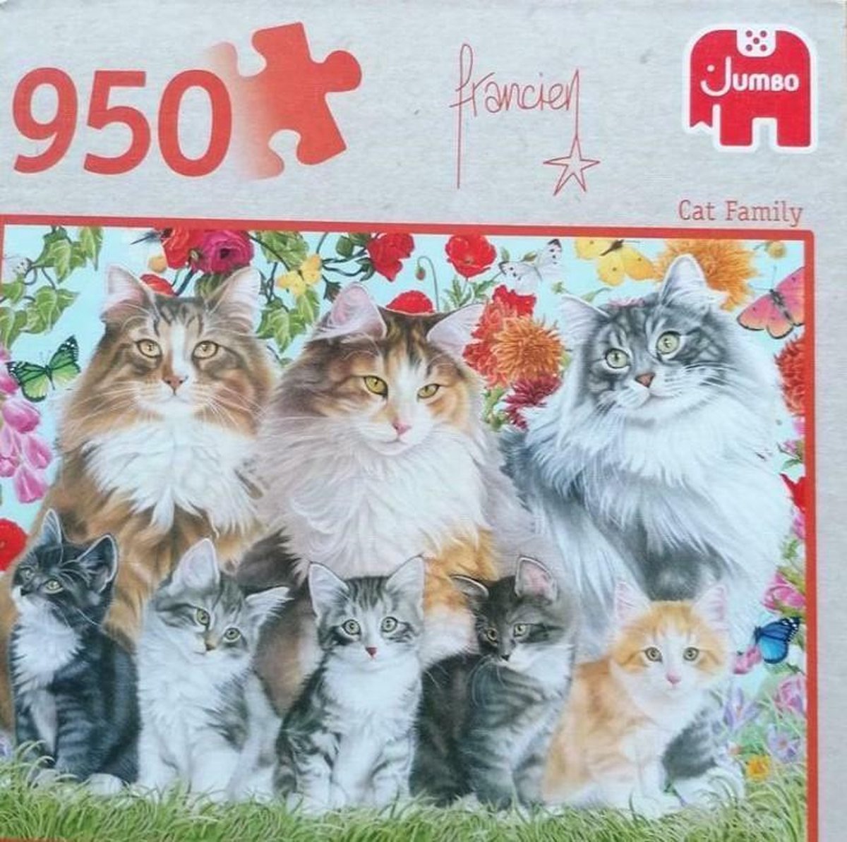 Jumbo Premium Collection Puzzel Francien Cat Family - Legpuzzel - 950 stukjes