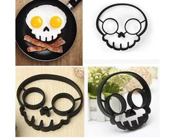 Ei Ring - Pancake Ring - Doodskop- Zwart- Pancake Maker - 1 stuk - Keuze uit 10 Verschillende Varianten