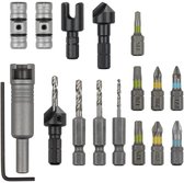 wolfcraft - Flipbit set - Alles in 1 - 17 delig - 3086000