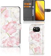 GSM Hoesje Xiaomi Poco X3 | Poco X3 Pro Wallet Book Case Cadeau voor Mama Lovely Flowers