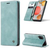 Samsung Galaxy A42 5G Hoesje Aqua Blue - CaseMe Portemonnee Book Case