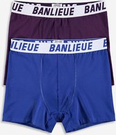 Clan de Banlieue Boxershort 2-Pack Blue/Purple - Banlieue Onderbroek - Heren Onderbroek - Maat L