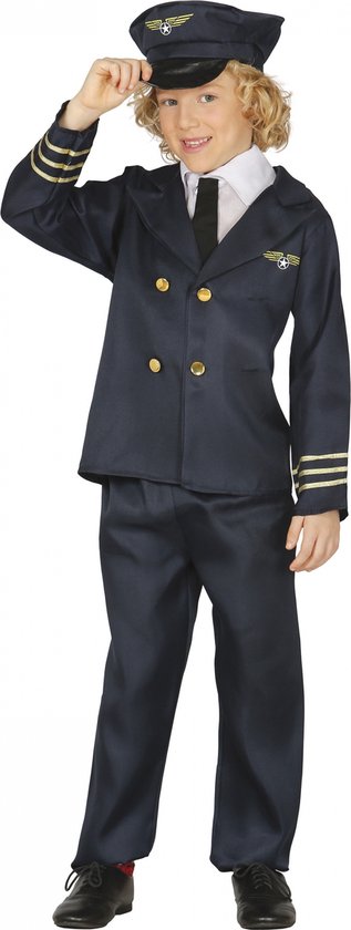 Piloot & Luchtvaart Kostuum | Boeing 747 Piloot | Jongen | - jaar | Carnaval kostuum | Verkleedkleding