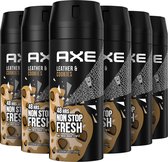 Bol.com Axe Collision Leather & Cookies Bodyspray Deodorant - 6 x 150 ml - Voordeelverpakking aanbieding