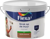Flexa - Strak op de muur - Muurverf - Mengcollectie - 100% Kastanje - 2,5 liter