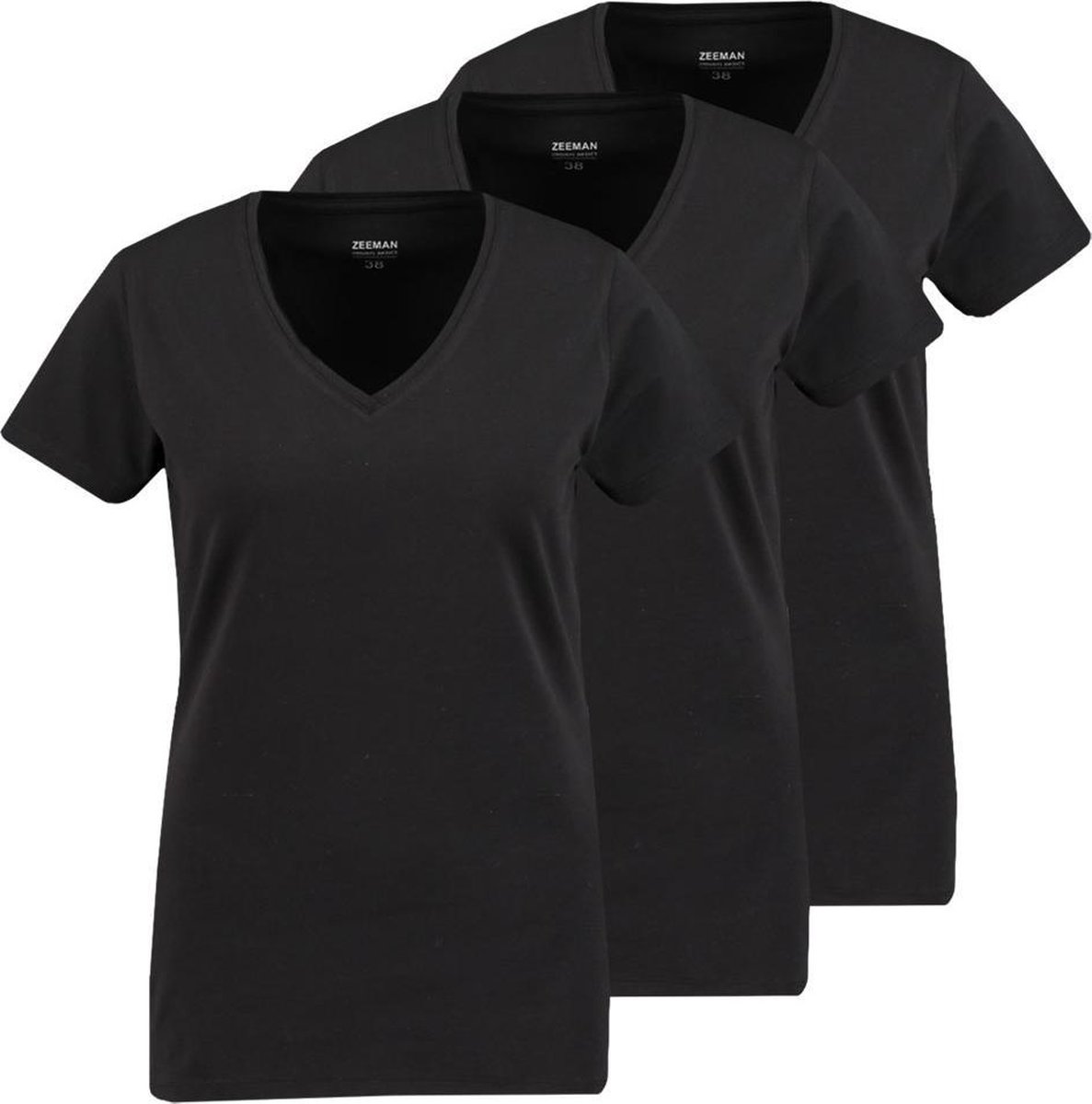 Kleding Zeeman Wit Shirt Dames Zeeman Dames Zeeman Basic T Shirt