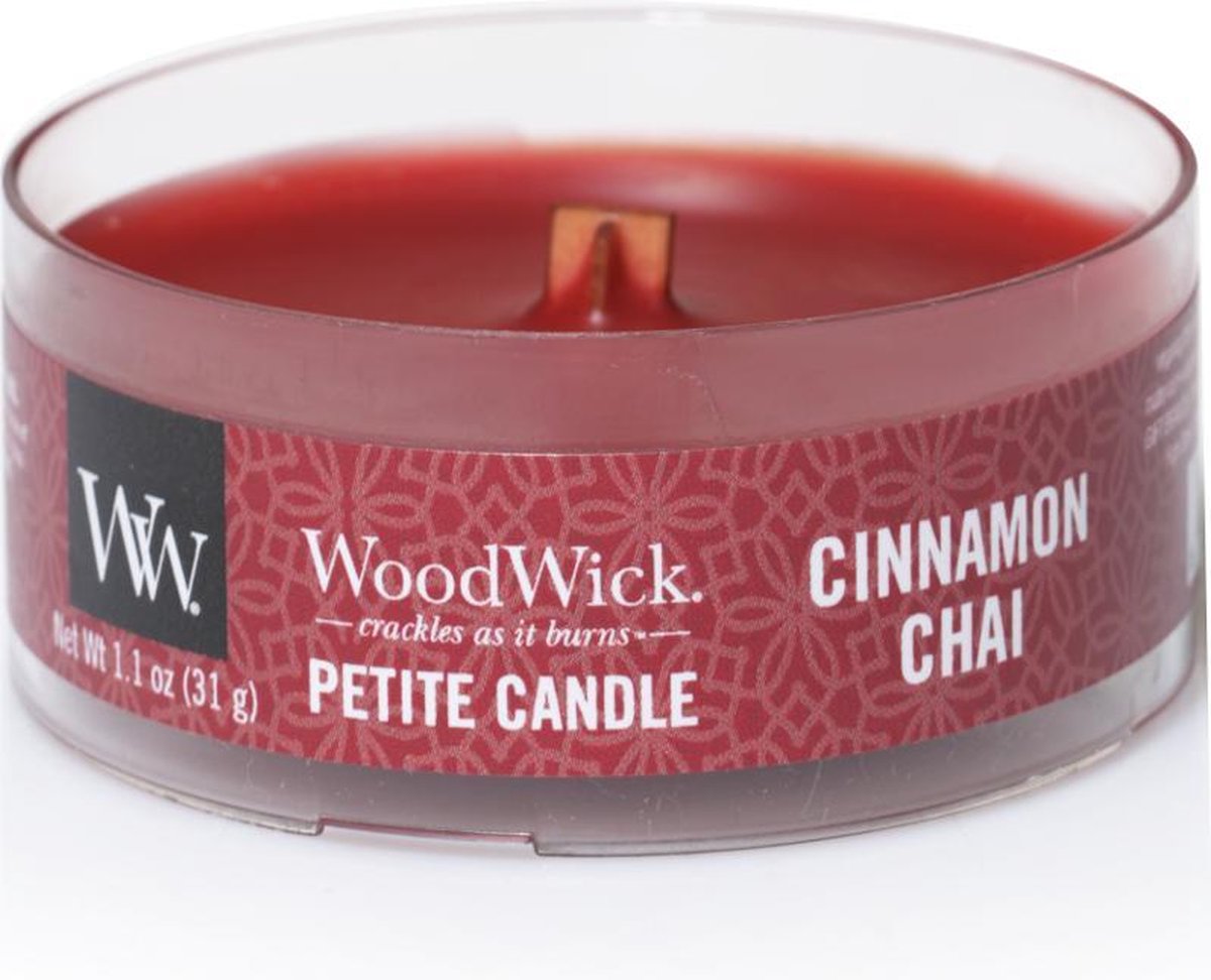 WoodWick Petite candle Cinnamin chai 2 stuks - Woodwick