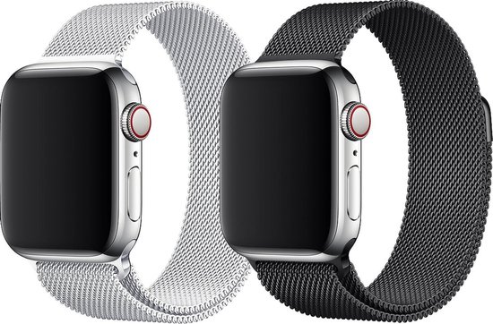 Bikson® - Duo pack Milanese - Apple Watch bandje 44mm 42mm | bol.com