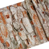 Plakfolie - Decoratiefolie - Meubelfolie - Natuursteen - Bruin - 45cm (b) x 10m (l)