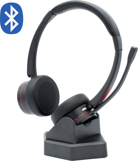 Maxxions Draadloze Bluetooth Office Headset met Microfoon - Draadloos  opladen met... | bol.com