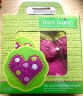 Hart haken hobbypakket met instructies en basisstappen