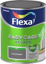 Flexa Easycare - Muurverf Mat - Keuken - Antracietgrijs - 1 liter
