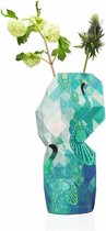 Tiny Miracles - Duurzame Design Vaas - Paper Vase Cover - Peacock - Large