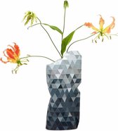 Tiny Miracles - Duurzame Design Vaas - Paper Vase Cover - Grey Gradient - Small