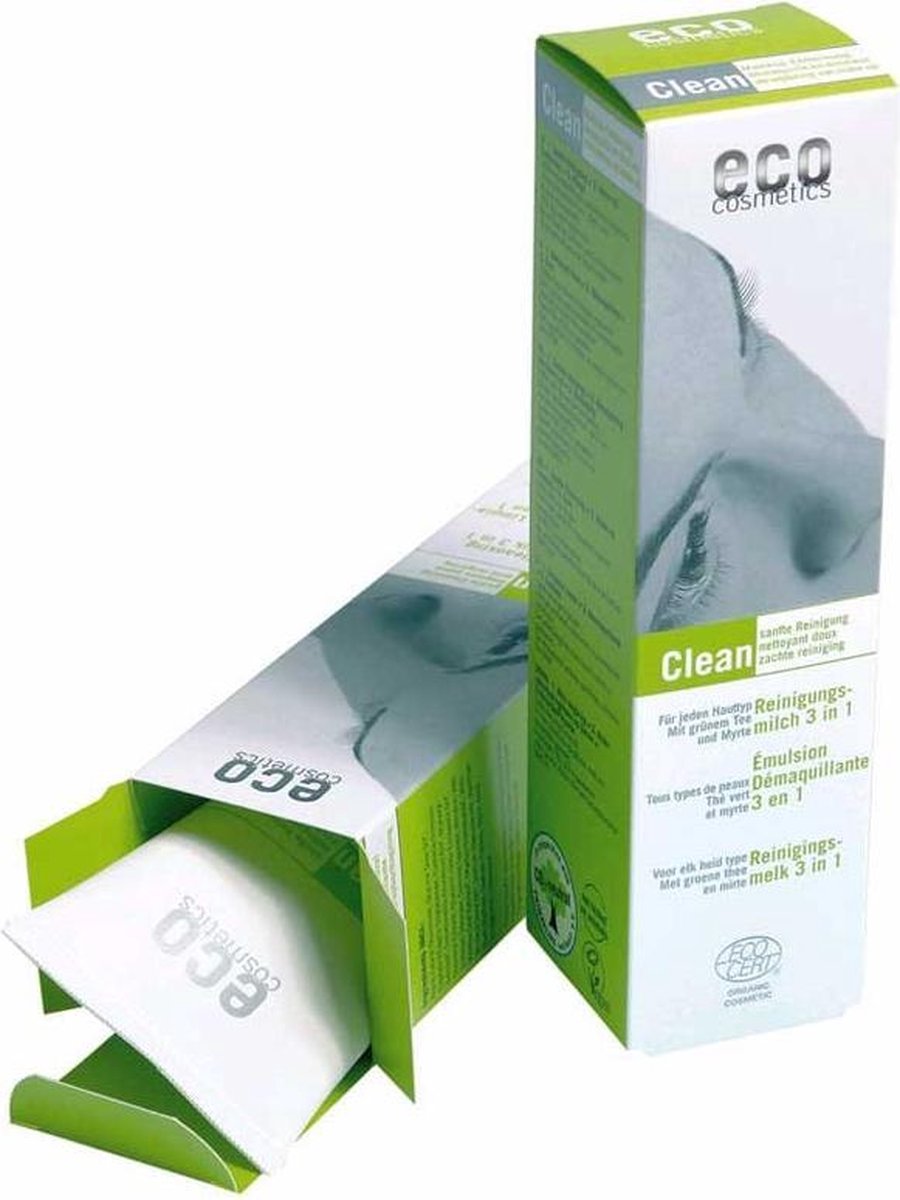 Eco Cosmetics Reinigingsmelk 3 in 1 met Groene thee.