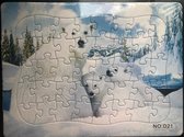 Kinderpuzzel ijsbeer 28 cm x 21 cm