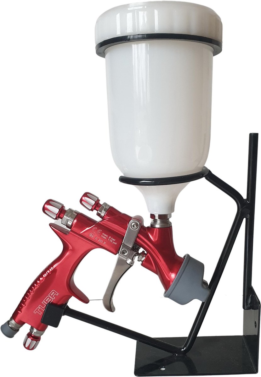 TR 300 Premium Spuitpistool met cup, Rood 1,8mm