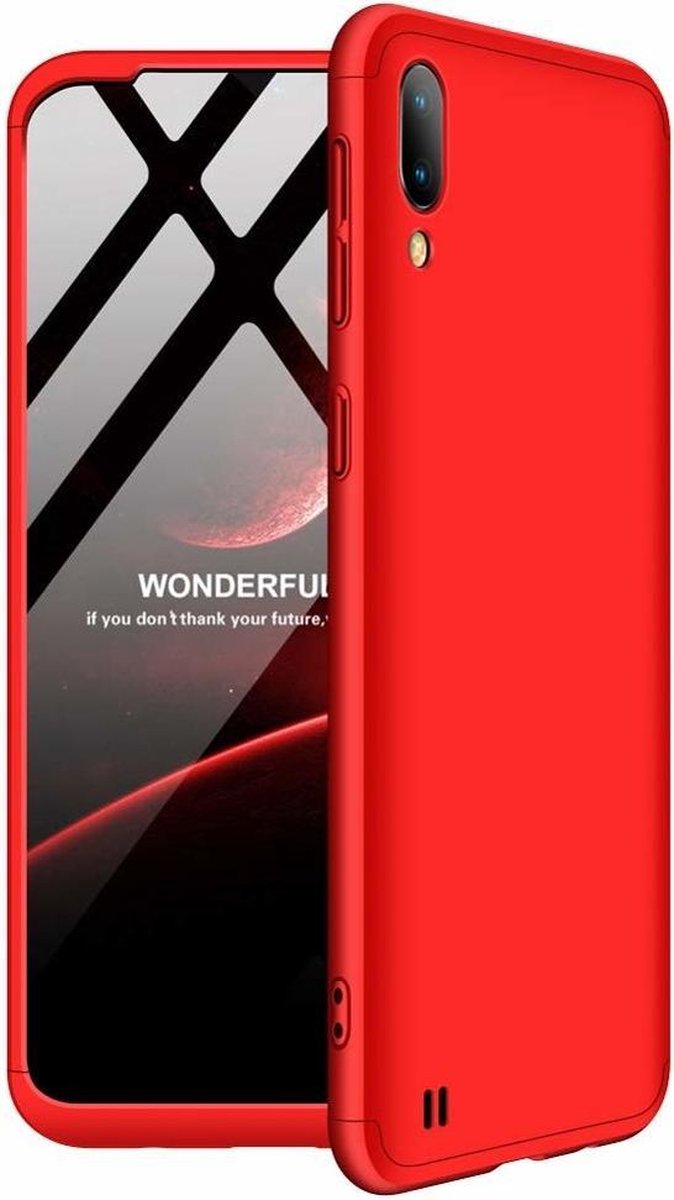 360 full body case Geschikt voor Samsung Galaxy M10 - rood