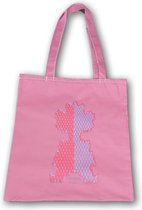 Anha'Lore Designs - Clown - Exclusieve handgemaakte tote bag - Oud roze