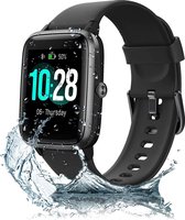 Tijdspeeltgeenrol S250L - Smartwatch - Hartslagmeter - Bloeddrukmeter - Waterdicht - 2020 model - Zwart