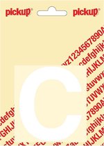 Pickup plakletter Helvetica 80 mm - wit C