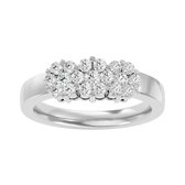 AËLRA 18K gouden damesring met 0,74 ct natuurlijke ronde diamant