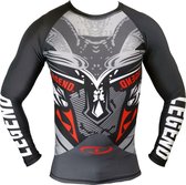 Legend Sports Rashguard Spartan Mma Longsleeve Grijs Maat S