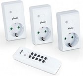 Alecto AR-03 Draadloze Stopcontacten 3 Stuks + Afstandsbediening Wit
