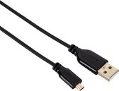 Hama USB-2.0-aansluitkabel A-connector ,- Mini-B-connector (B8 Pin) 0,75 M Zwart