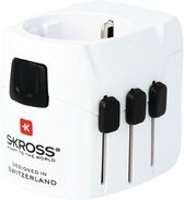 Skross SKR1302540 Reisadapter Wereld Pro+ Usb Geaard