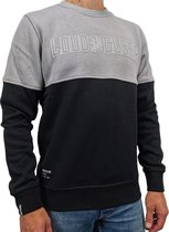 LOUD AND CLEAR® Trui Heren Volwassen - Zwart Grijs - Sweater Heren - Maat XXXL