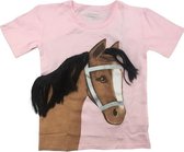 Ziegfeld T-shirt Korte Mouw Pony Linda Meisjes Katoen Roze Mt 116