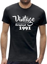 Leeftijd 30 jaar t-shirt - Vintage / kado tip / heren maat M / origineel verjaardag cadeau man