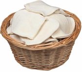 Anae Wasbare mini washandjes in bulk - 50 st. - Biologische - GOTS - Douche - Handdoeken - Organisch Katoen - Babyverzorging