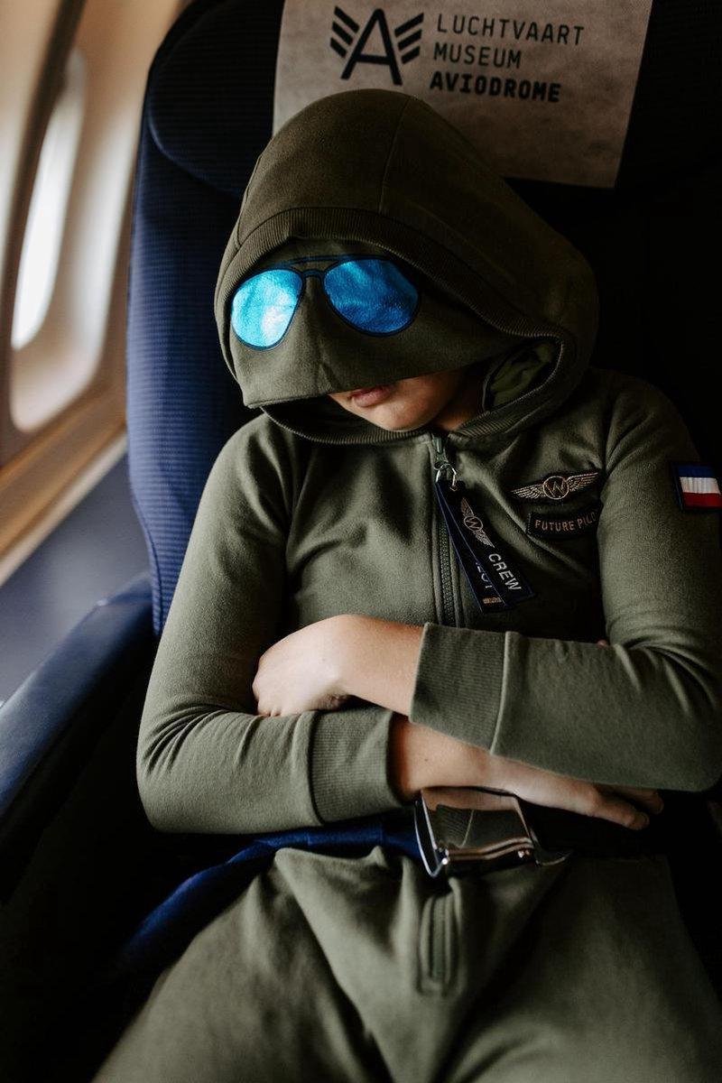Wick Wings Forest Pilot Onesie 100% katoen slaapmasker nekkussen mt — afbeelding 6