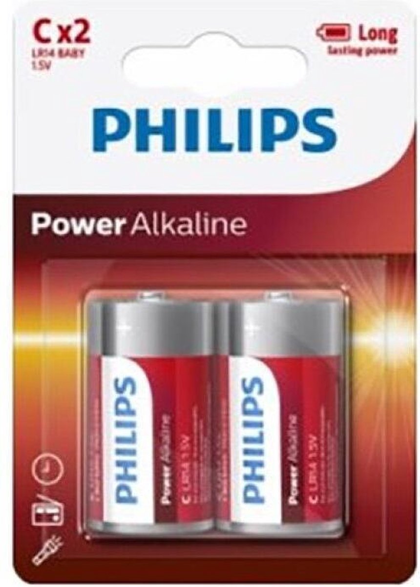 PHILLIPS | Philips Power Batteries Pila C Lr14 Pack 2