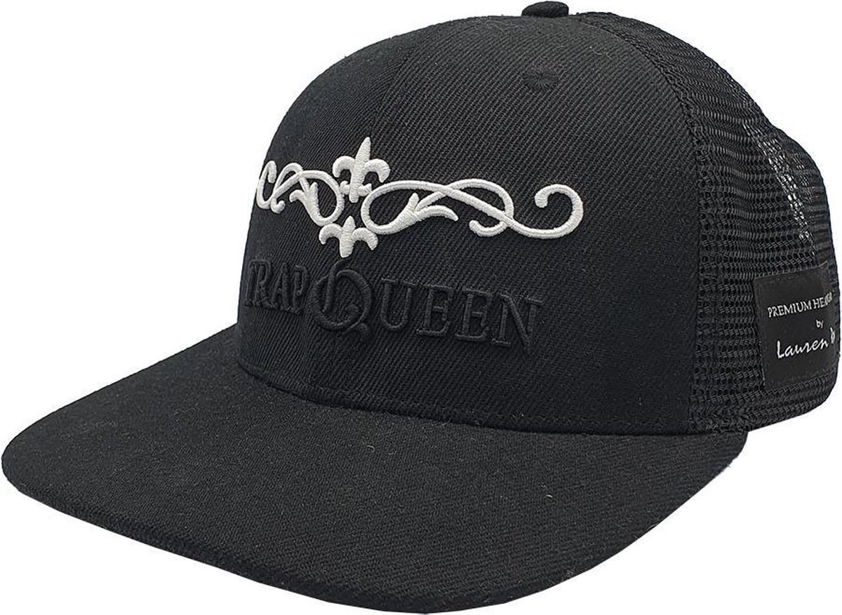 Lauren Rose - Trap Queen - Trucker Snapback Pet - Onze Size - Zwart - Dames Model