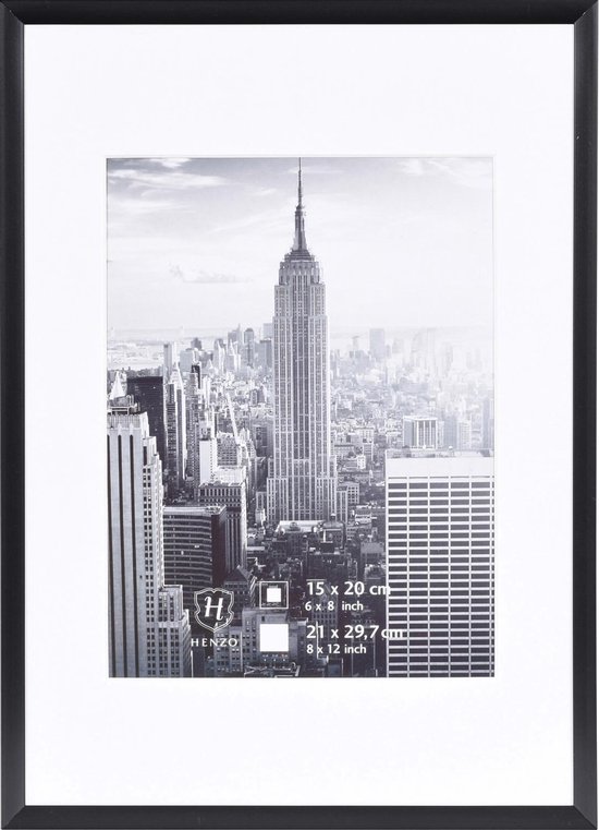 Fotolijst - Henzo - Manhattan - Fotomaat 21x30 cm - Zwart