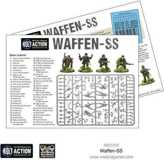 Thumbnail van een extra afbeelding van het spel Bolt Action: Waffen-SS (plastic)