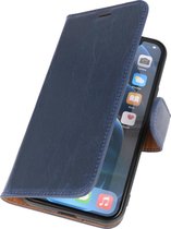 DiLedro iPhone 12 Mini Hoesje Bookcase Shock Proof - Marble Blue